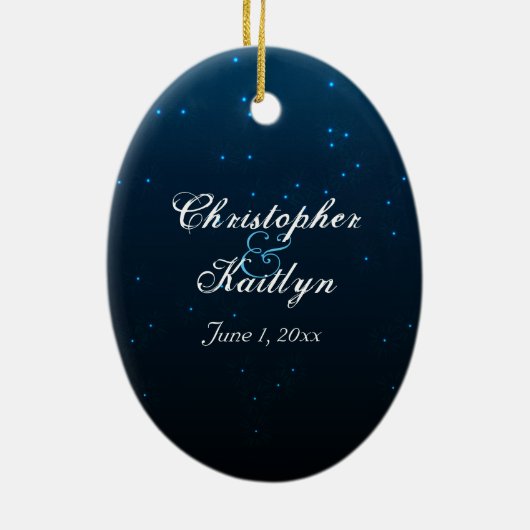 Aangepaste weduwschap op orca-walvissen keramisch ornament (Achterkant)