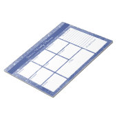 Aangepaste weekplanning voor Blauwe Shimmer en lij Notitieblok (Schuin)