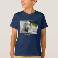 Aangepaste Weimaraner Dog Foto en Dog Name