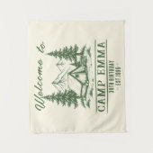 Aangepaste "Welkom op Kamp" Verjaardag Wandkleed (Voorkant)