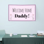 Aangepaste welkomststartroze handmatige banner (Beurs)