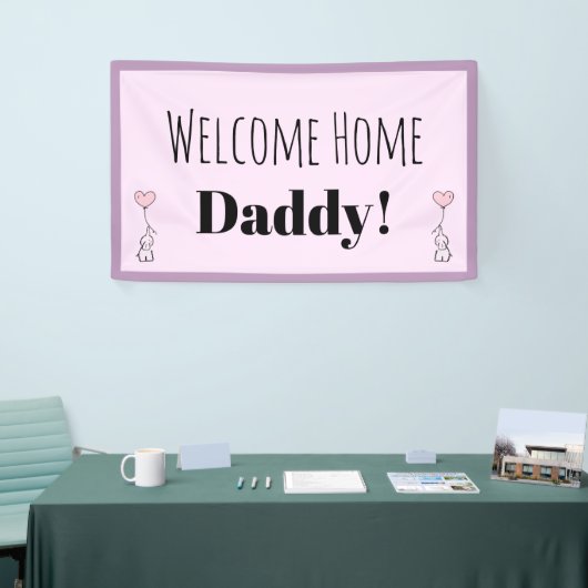 Aangepaste welkomststartroze handmatige banner (Beurs)