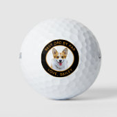 Aangepaste Welsh Corgi Dog gepersonaliseerde teken Golfballen (Voorkant)