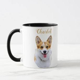Aangepaste Welsh Corgi Dog gepersonaliseerde teken Mok