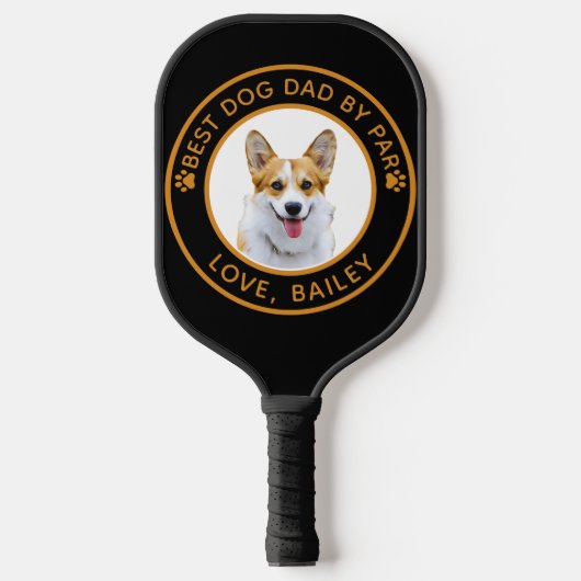 Aangepaste Welsh Corgi Dog gepersonaliseerde teken Pickleball Paddle (Voorkant)