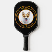 Aangepaste Welsh Corgi Dog gepersonaliseerde teken Pickleball Paddle (Achterkant)