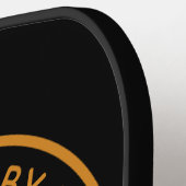 Aangepaste Welsh Corgi Dog gepersonaliseerde teken Pickleball Paddle (Links Detail)