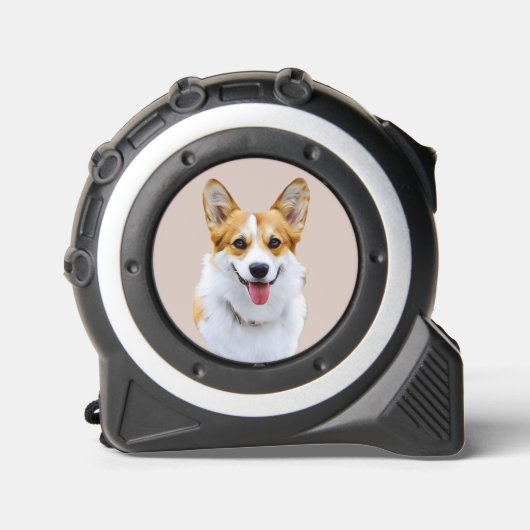 Aangepaste Welsh Corgi Dog gepersonaliseerde teken Rolmaat (Voorkant)
