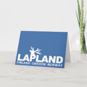 AANGEPASTE wenskaart LAPLAND Kaart