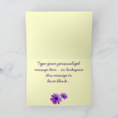 Aangepaste Wenskaarten voor Daisy Card Blue Flower Kaart (Binnen)