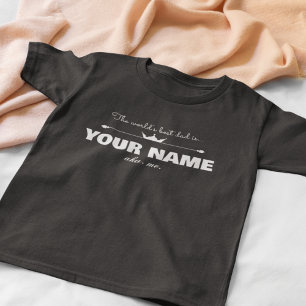 Aangepaste Wereld Beste Papa T-shirt (Zwart)