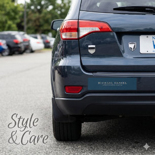 Aangepaste Werk Titel & Naam Auto bumpersticker