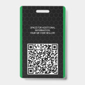 Aangepaste Werknemer - Foto, Bar Code, Logo, Naam Badge (Achterkant)