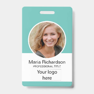 Aangepaste Werknemer, Foto, Bar Code, Logo, Naamba Badge