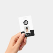 Aangepaste Werknemer - Foto, BarCode, Groot Logo, Badge (Handheld)