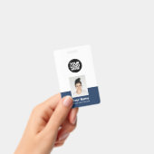 Aangepaste Werknemer - Foto, BarCode, Groot Logo,  Badge (Handheld)