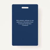 Aangepaste werknemer foto bedrijf beveiligings-ID Badge (Achterkant)