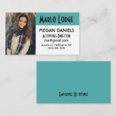 Aangepaste werknemer Foto-ID Visitekaartje (Voorkant / Achterkant)