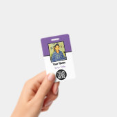 Aangepaste Werknemer - Foto, Logo, Bar Code en Naa Badge (Handheld)