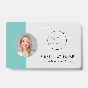 Aangepaste werknemer - Foto, Logo, naamplaatje Badge