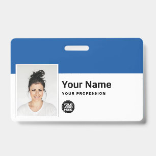 Aangepaste Werknemer - Foto, Streepjescode, Logo, Badge