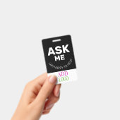 Aangepaste Werknemer - Fotopas- Naam ID Badge (Handheld)