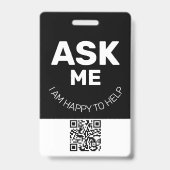 Aangepaste Werknemer - Fotopas- Naam ID Badge (Achterkant)