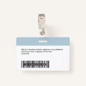 Aangepaste werknemer - Professionele bedrijfsnaam Badge (Achterkant met clip)