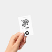 Aangepaste Werknemer Qr Code Bar Code Logo Naam Badge (Handheld)