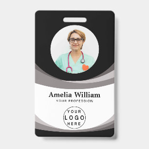 Aangepaste Werknemersfoto, Barcode, Logo, Naam Badge
