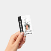 Aangepaste Werknemersfoto, Naam, Barcode, Logo Bad Badge (Handheld)