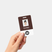 Aangepaste Werknemersfoto, Qr-code, Logo, Naam Badge (Handheld)