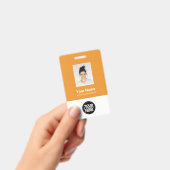 Aangepaste werknemersfoto, Qr-code, Logo, naam Badge (Handheld)