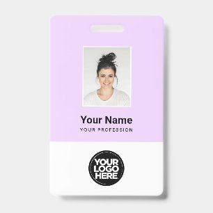 Aangepaste Werknemersfoto, Streepjescode, Naambadg Badge