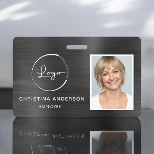 Aangepaste werknemersnaam Logo Foto Corporate Work Badge