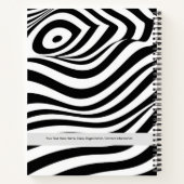 Aangepaste wervelpatroon Notitieboek – geometrisch (Achterkant)