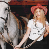 Aangepaste Westerne bruiloft Bachelorette Party Gr T-shirt