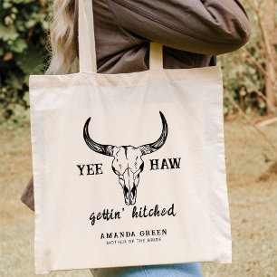 Aangepaste Westerne bruiloft Bachelorette Party Gr Tote Bag