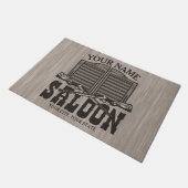 Aangepaste Westerne riftbout Pistolen Oude balie Deurmat (Schuin)