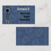 Aangepaste Westerne Visitekaartjes (Voorkant / Achterkant)