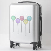 Aangepaste whimsical-ballonnen van Bright Pastel Sticker (Koffer)