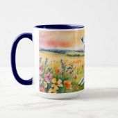 Aangepaste Whippet Sunrise Mok, Snip in Elegance Mok (Links)
