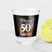 Aangepaste Whiskey Rocks Birthday Shot Glas (Voorkant)