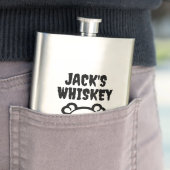 Aangepaste whiskyfles met schedel en botten flacon (Voorbeeld)