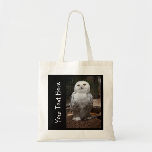Aangepaste White Owl Bag Tote Bag (Voorkant)