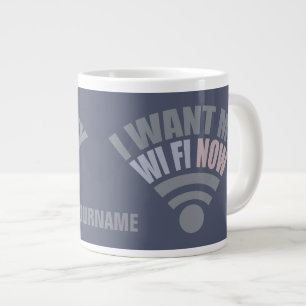 Aangepaste WiFi-mokken Grote Koffiekop
