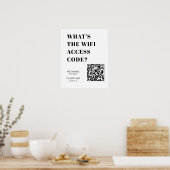 Aangepaste WiFi QR | Wat is de WiFi-codeweergave Poster (Keuken)