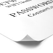 Aangepaste WiFi QR | Wat is de WiFi-codeweergave Poster (Hoek)
