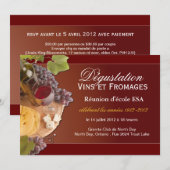 Aangepaste wijnen en kaasmakerijen — Frans Kaart (Voorkant / Achterkant)