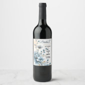 Aangepaste Wijnlabel Sjabloon, Labels Trouwen, Edi Wijn Etiket (Voorkant)